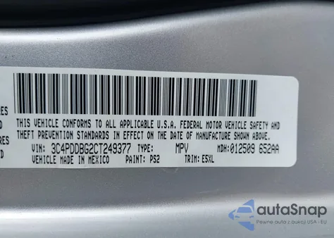 2012 Dodge Journey Sxt from USA, damaged, VIN 3C4PDDBG2CT249377